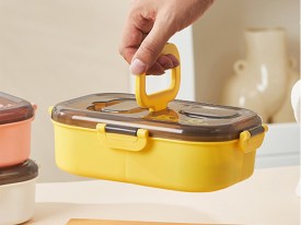 Lunchera con soporte para celular